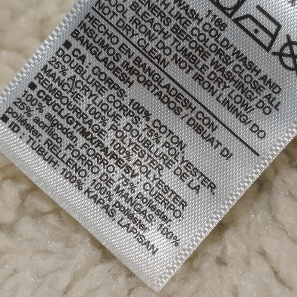 Old Navy Women's Sherpa Lined Denim Jacket Size (XLP) XLarge Petite - Picture 15 of 16